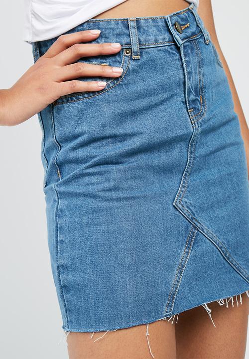 dailyfriday - Denim a line mini skirt