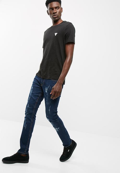 GUESS - S/s guess high low tee