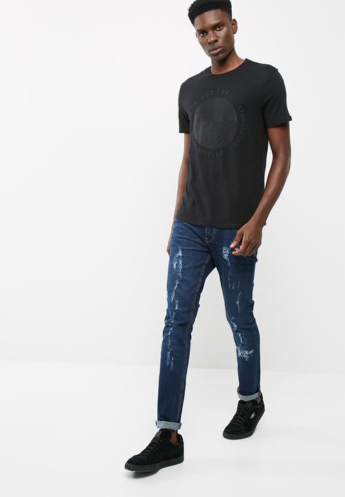 GUESS - S/S basic auto logo crew tee