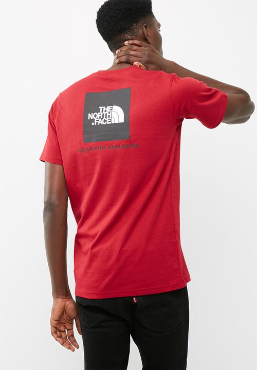 The North Face - Red box tee S/S - Fiery red