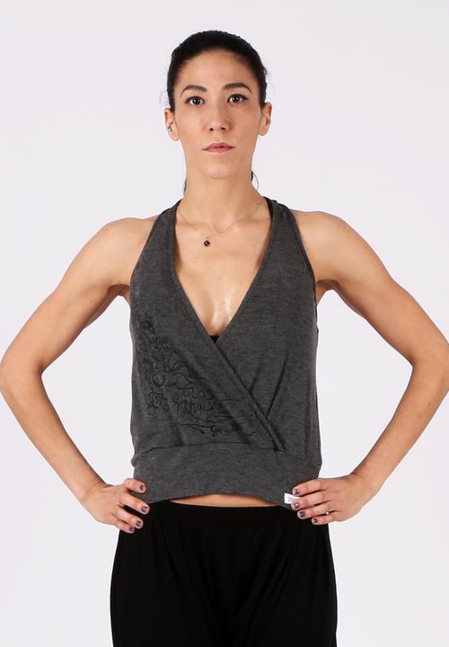 Yoga Utopia - Pretzel Indian Top – Grey