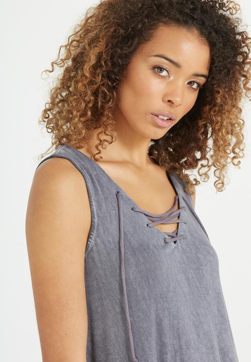 Cotton On - Lexi lace up tank top