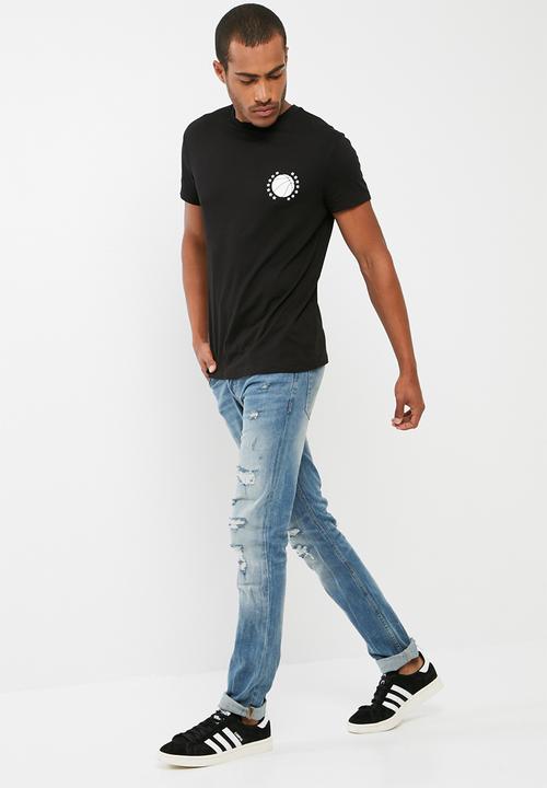 basicthread - Printed Crew Neck Tee