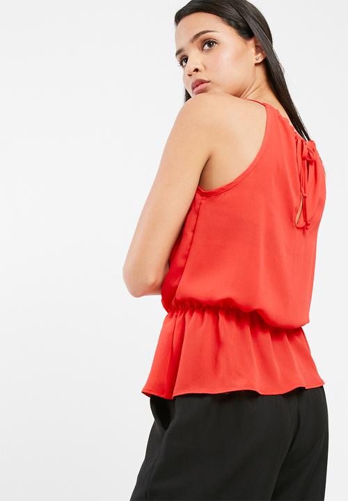dailyfriday - Peplum keyhole cami