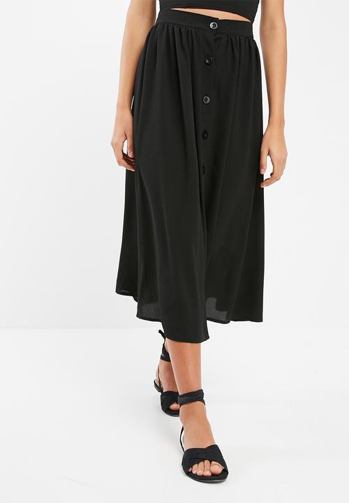 dailyfriday - Button front midi skirt
