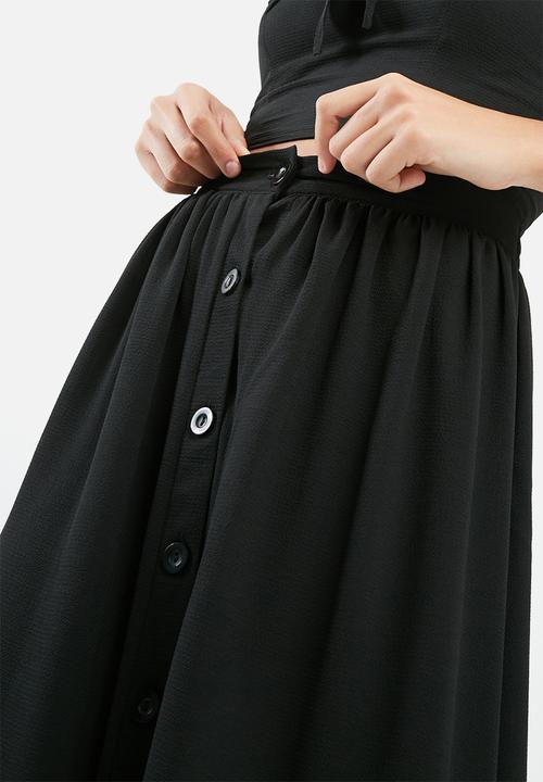 dailyfriday - Button front midi skirt