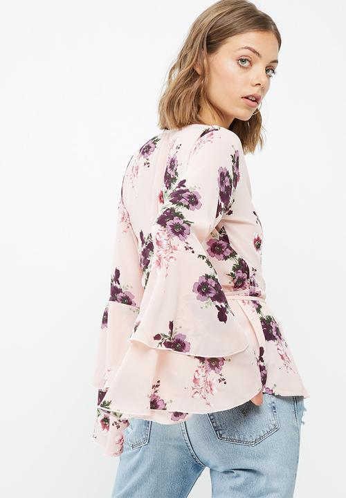 dailyfriday - Wrap bell sleeve blouse
