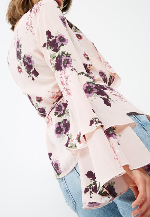 dailyfriday - Wrap bell sleeve blouse