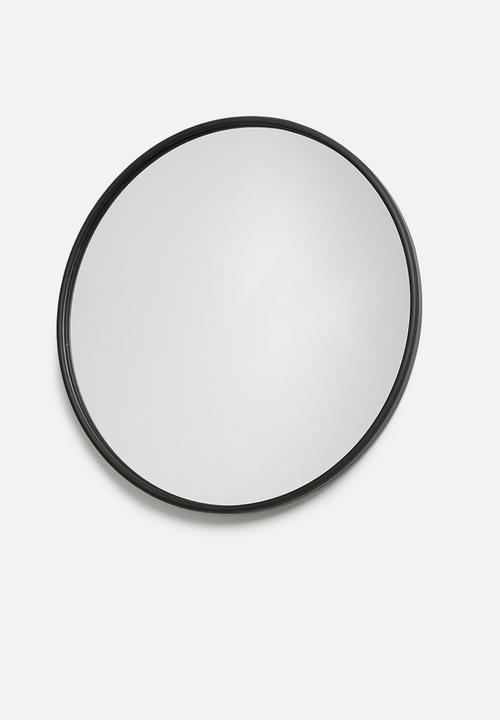 Sixth Floor - Iron round mirror - small 35cm dia