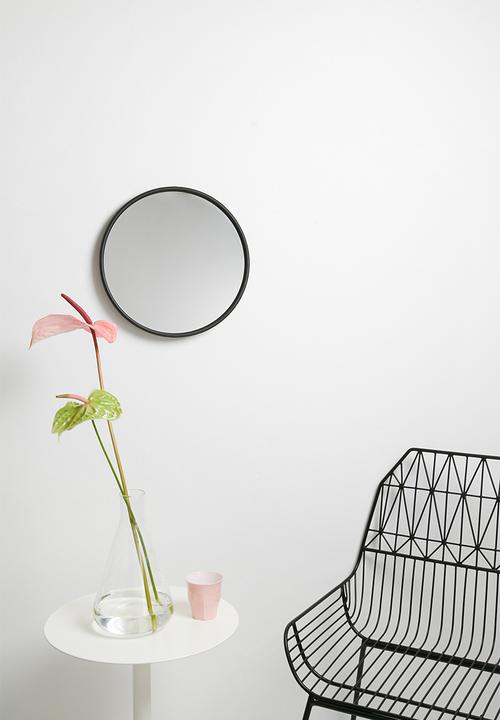 Sixth Floor - Iron round mirror - small 35cm dia