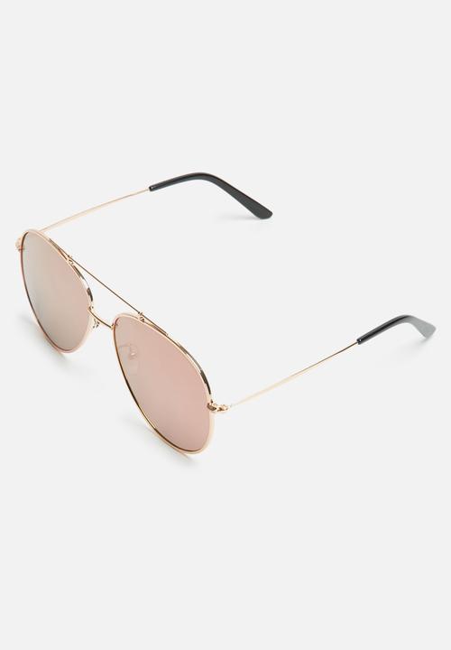 dailyfriday - Aviator metallic mirrored sunglasses