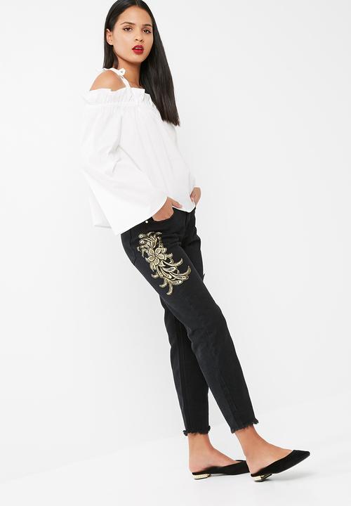 Missguided - Paperbag bardot blouse