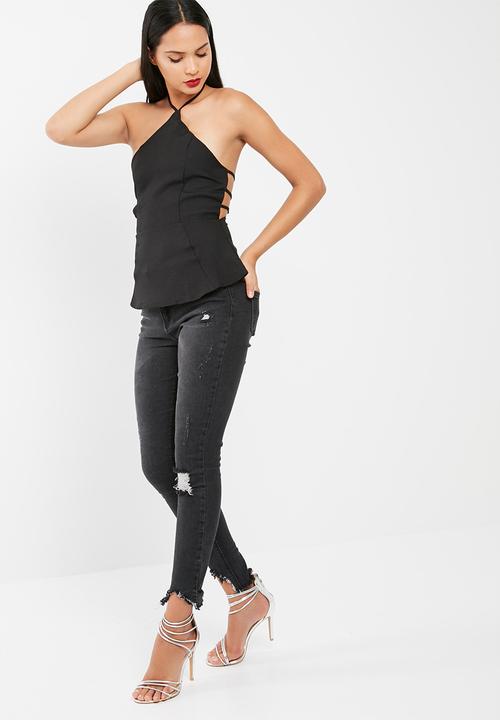 Missguided - Peplum strap detail cami top