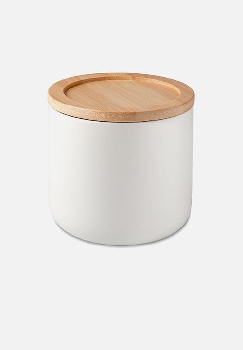 Humble & Mash - Stoneware canister small - light grey