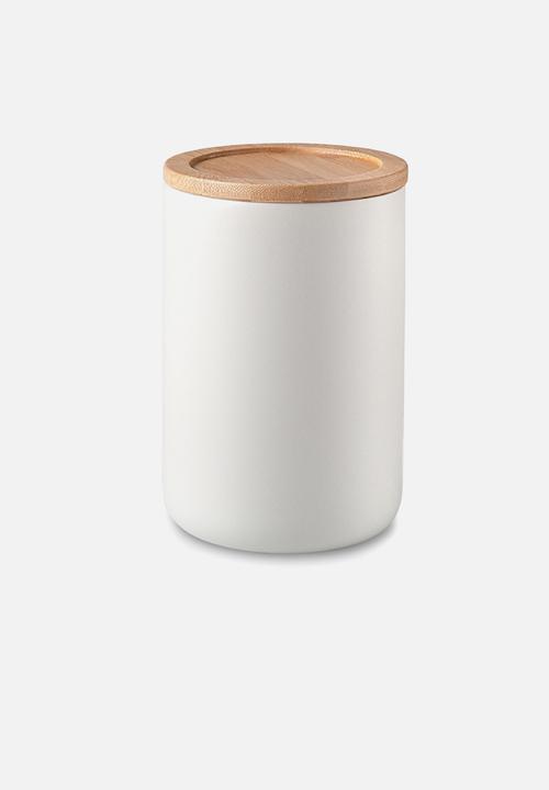 Humble & Mash - Stoneware canister tall - light grey