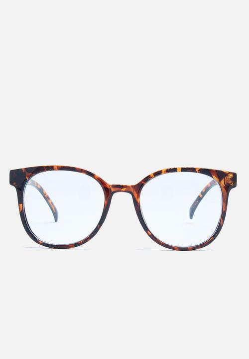 Missguided - Tortoise shell clear lense glasses