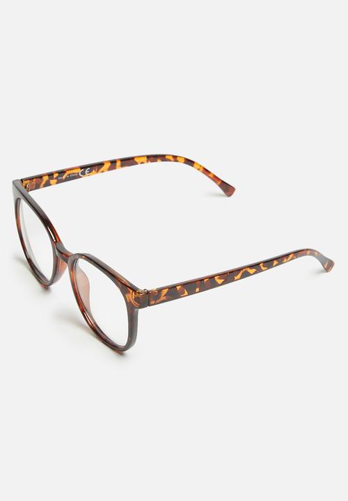 Missguided - Tortoise shell clear lense glasses