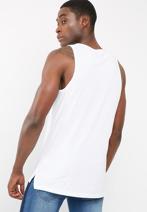 basicthread - Printed tail hem vest