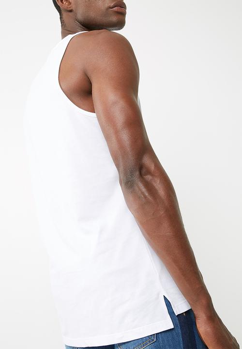 basicthread - Printed tail hem vest