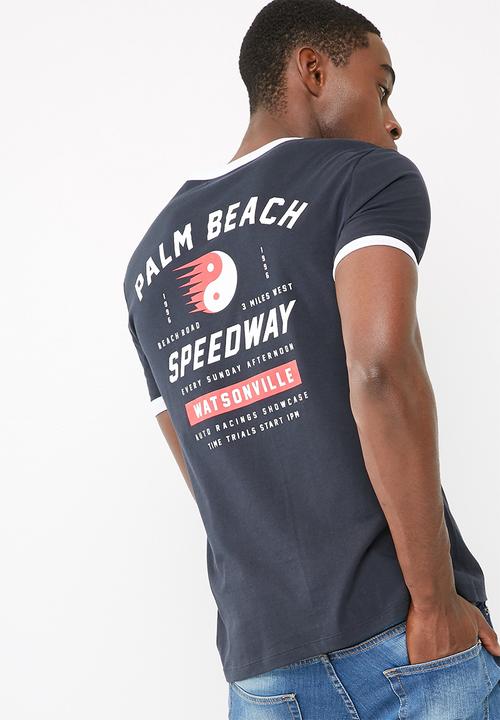 basicthread - Printed ringer tee