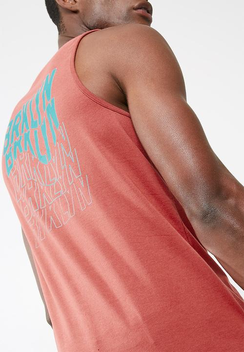 basicthread - Printed tail hem vest