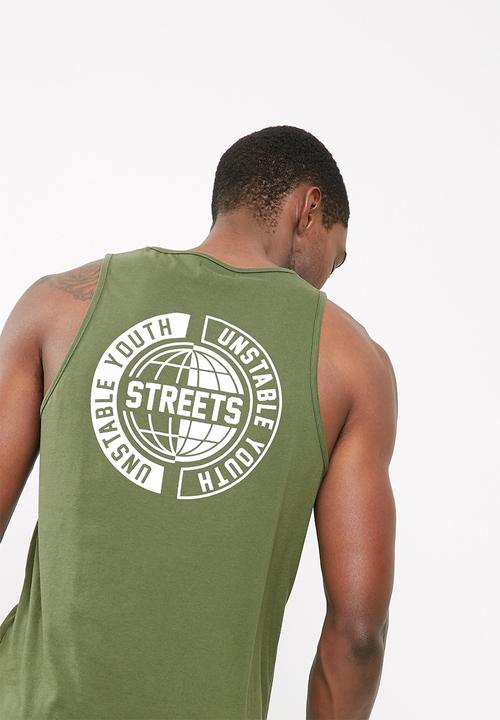 basicthread - Printed tail hem vest