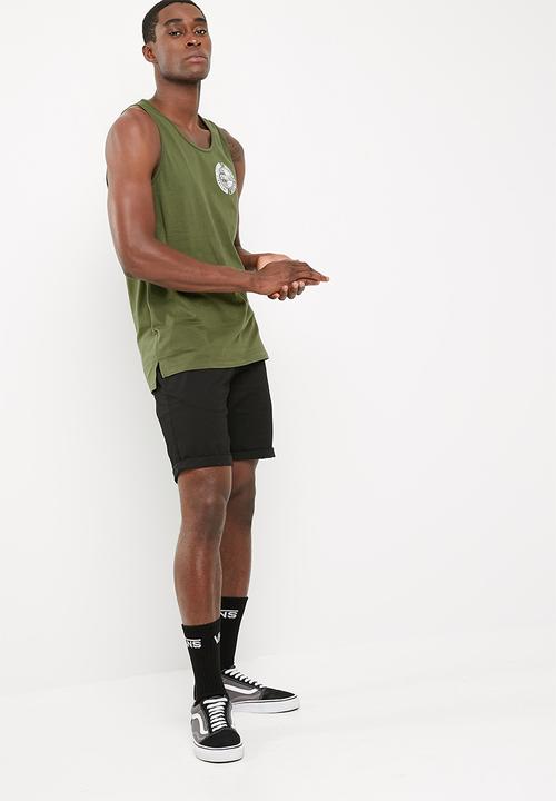 basicthread - Printed tail hem vest