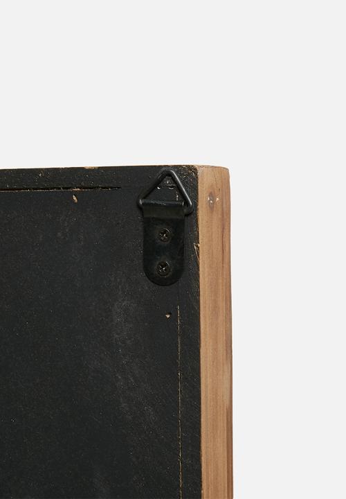 Sixth Floor - Rectangular wood wall mirror