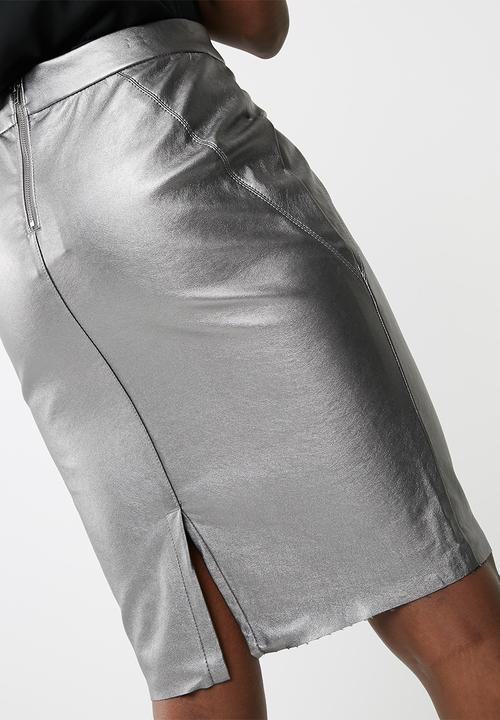 Vero Moda - Ninea metallic pencil skirt