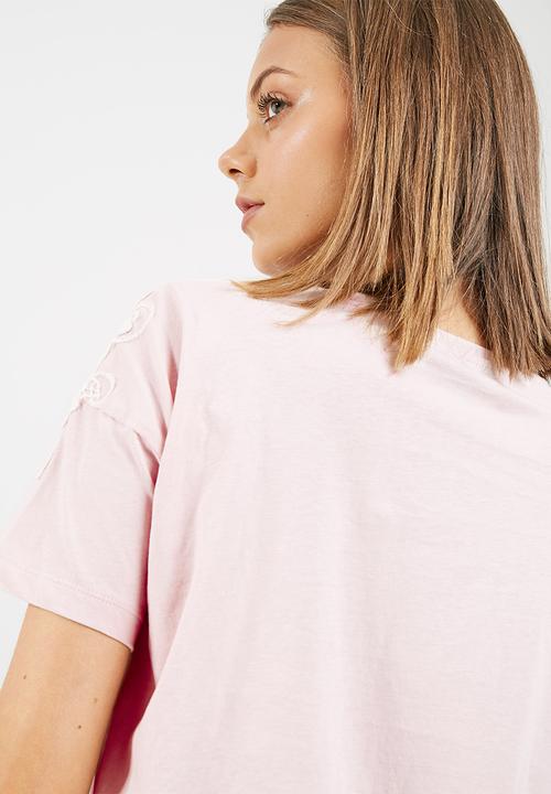 New Look - Applique shoulder tee
