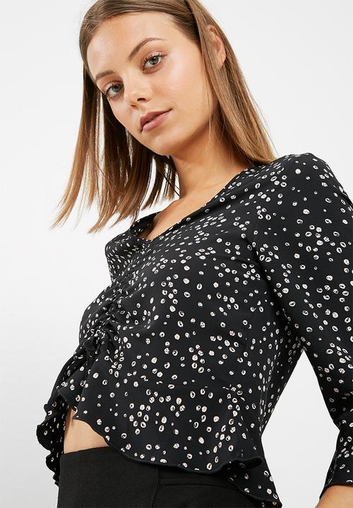dailyfriday - Ruched front blouse
