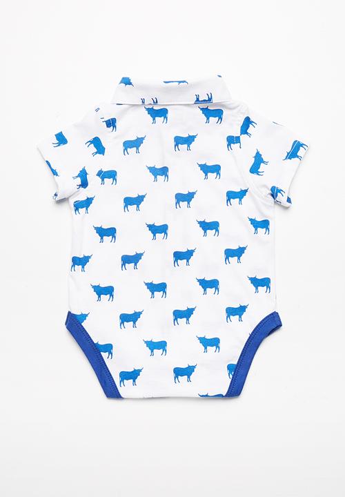 Kapas - Short sleeve collared babygrow