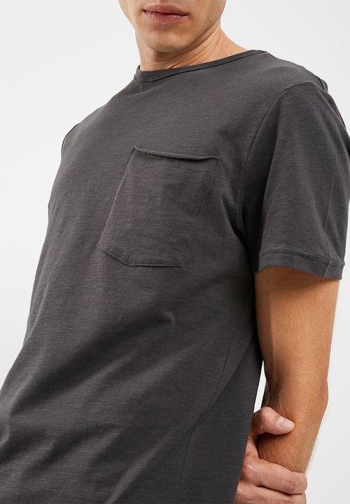 New Look - Pocket curved hem tee
