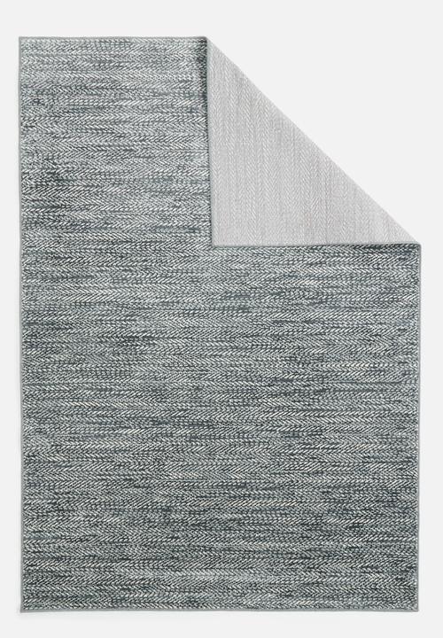 Sixth Floor - Batik rug - dark grey/white flecked