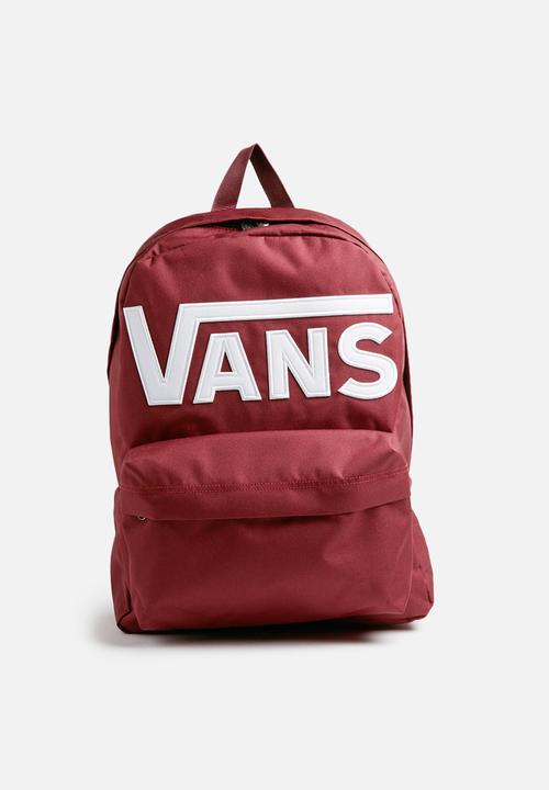 maroon vans backpack