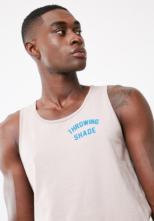 basicthread - Printed tail hem vest