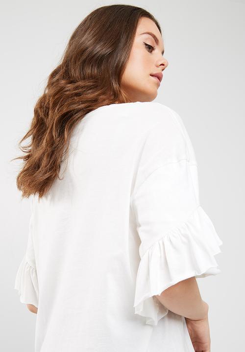 dailyfriday - Ruffle sleeve tee