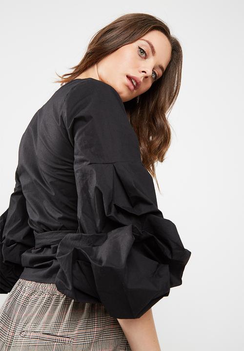 dailyfriday - Poplin wrap blouse