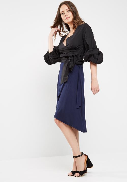 dailyfriday - Wrap front high low skirt