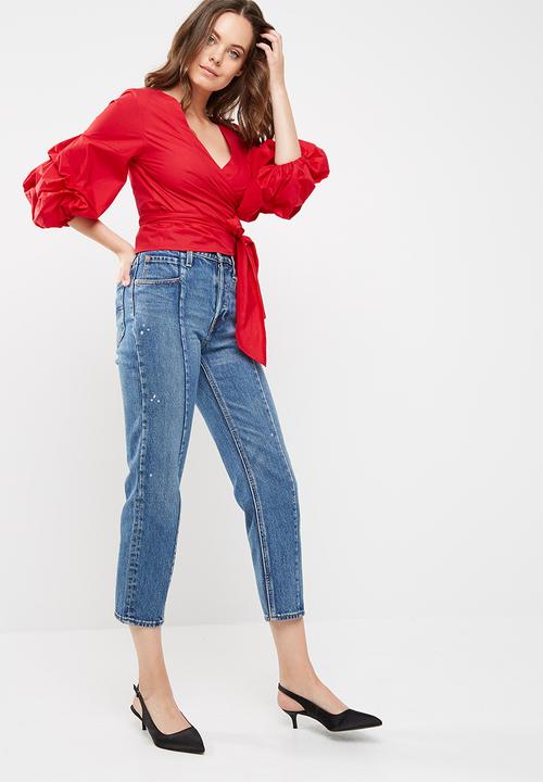 dailyfriday - Poplin wrap blouse