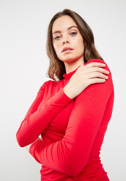 Missguided - Long sleeve high neck mini dress