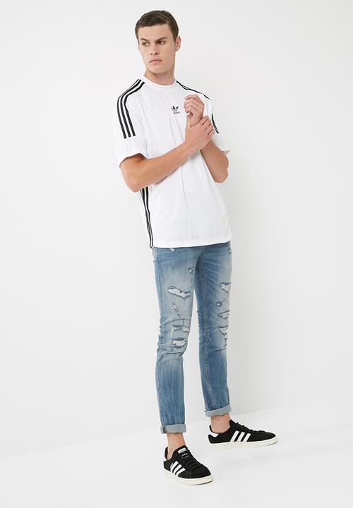 adidas Originals - 3 stripe jersey tee