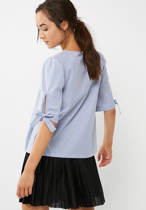 dailyfriday - Tie sleeve blouse
