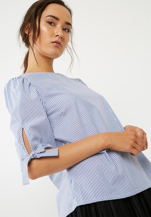dailyfriday - Tie sleeve blouse