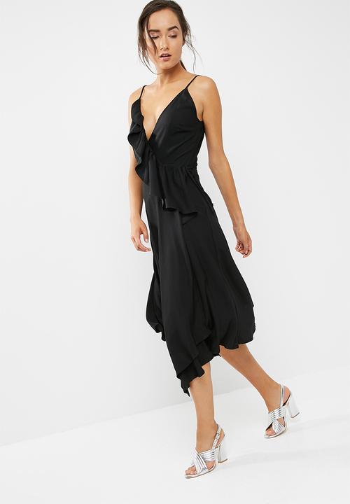 dailyfriday - Hanky hem midi wrap dress