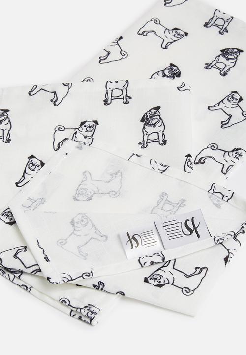 Sixth Floor - Pug love napkin set of 2
