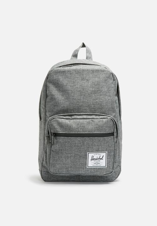 herschel backpack raven crosshatch