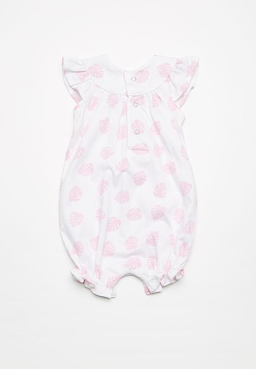 Kapas - Frilly romper - white