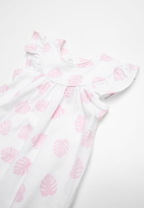 Kapas - Frilly romper - white