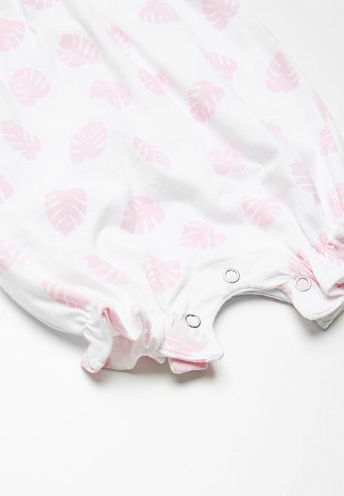 Kapas - Frilly romper - white